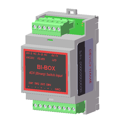 QEL BI-Box 4-channel relay input module